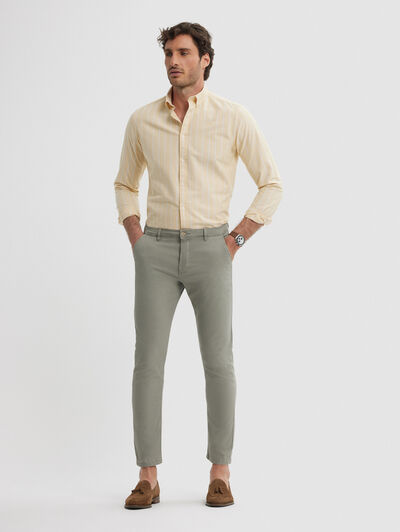 CAMISA OXFORD BEACH MOSTAZA