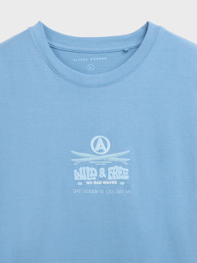 CAMISETA BAREFOOT AZUL