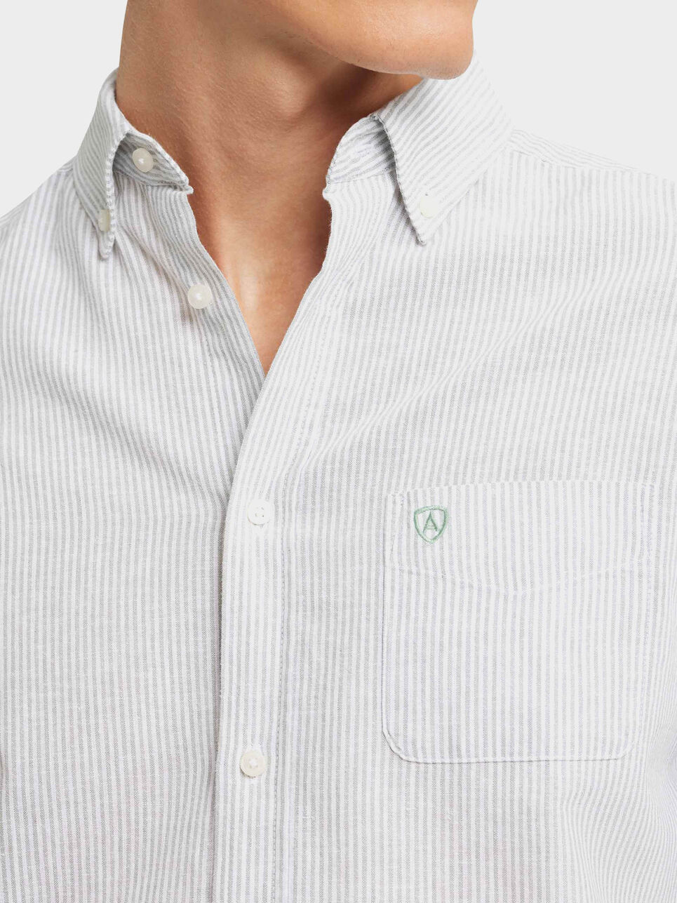 CAMISA LINO RAYAS BD