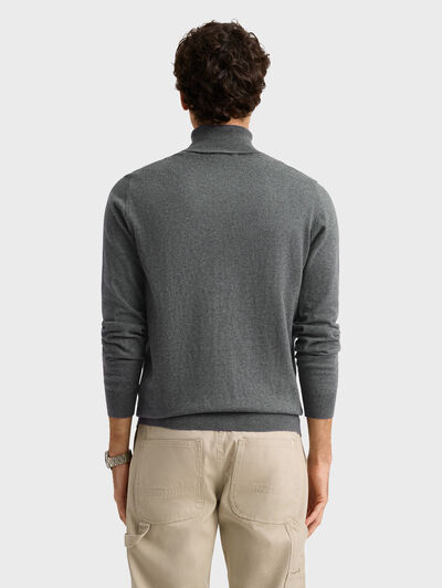 JERSEY ROLL COLLAR GRIS