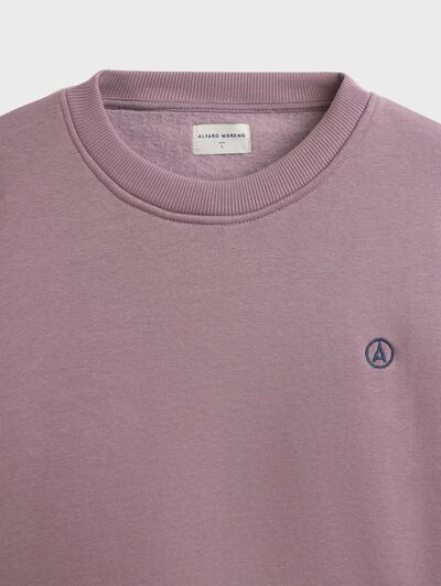 SUDADERA BASICA OVERSIZE ROSA
