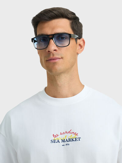 CAMISETA SARDINES BLANCO