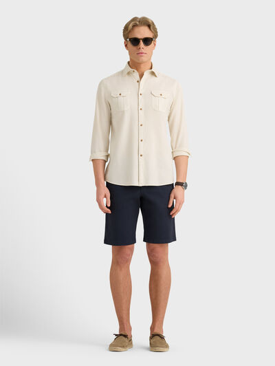 CAMISA PANAMA BOLSILLOS CRUDO