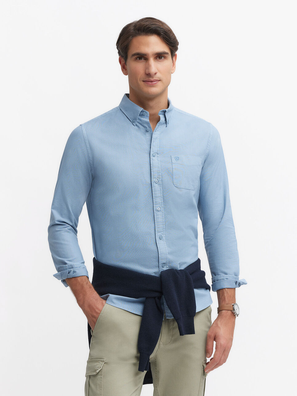 CAMISA OXFORD POCKET DYE