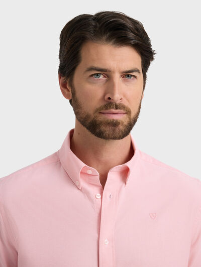 CAMISA OXFORD SOLID SALM&Oacute;N