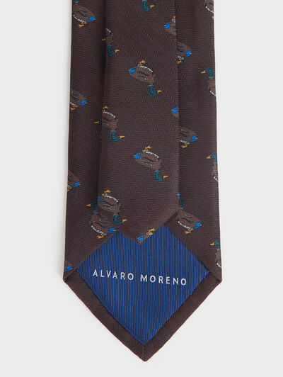 CORBATA PRINTED MARR&Oacute;N