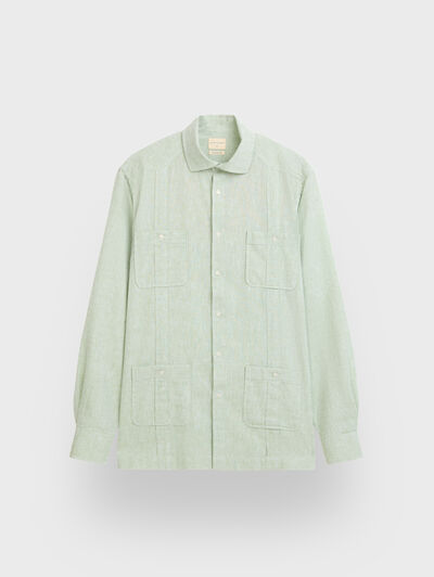CUBANA LINO CHAMBRAY VERDE