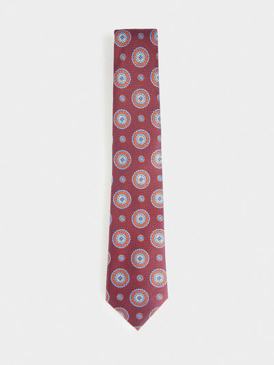 CORBATA JACQUARD MF ROJO