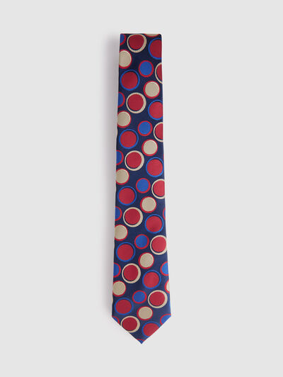 CORBATA JACQUARD MF AZUL MARINO