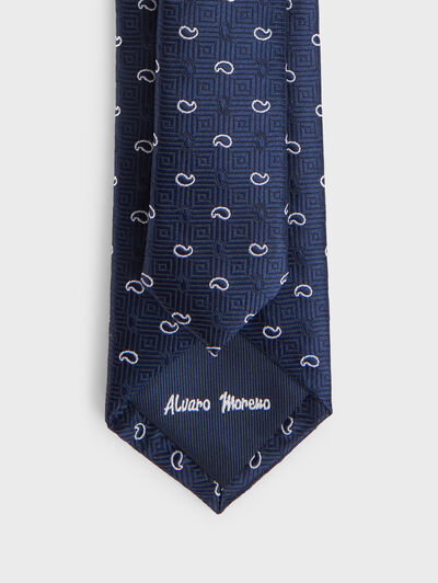 CORBATA JACQUARD MF KIDS AZUL MARINO