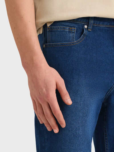 BERMUDA DENIM VUELTA AZUL MARINO