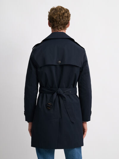 GABARDINA TRENCH AZUL MARINO