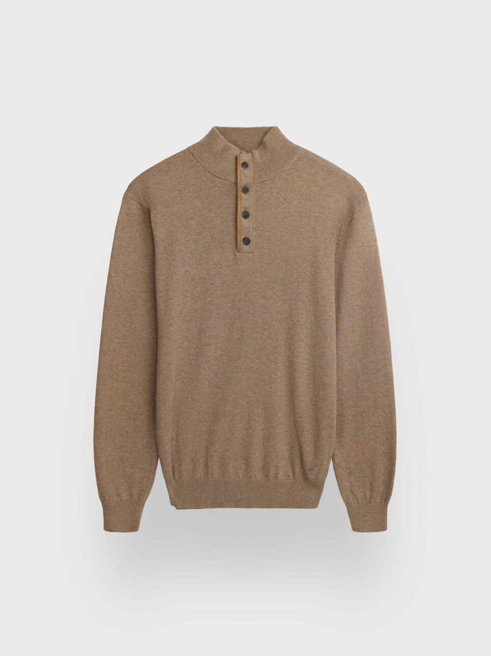 JERSEY BUTTON COLLAR