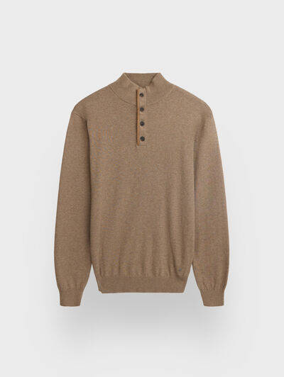 JERSEY BUTTON COLLAR