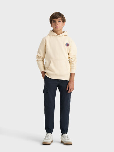 SUDADERA PATIENT KIDS BEIGE