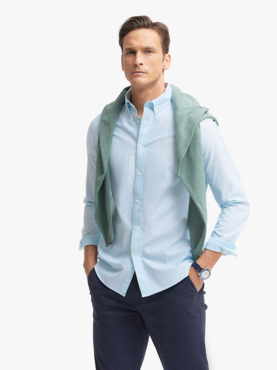 CAMISA OXFORD MIL RAYAS