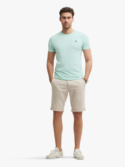 CAMISETA PATCH VERDE AGUA