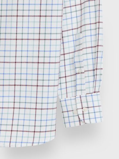CAMISA FLANNEL CHECKS BURDEOS