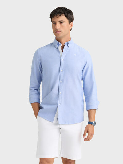 CAMISA NIDO C.BOTON AZUL
