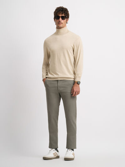 JERSEY CUELLO VUELTO BEIGE