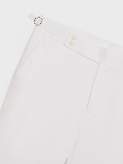 PANTALON MONACO FIL A FIL BLANCO