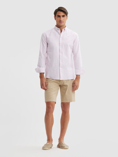 CAMISA OXFORD SUNNY CORAL