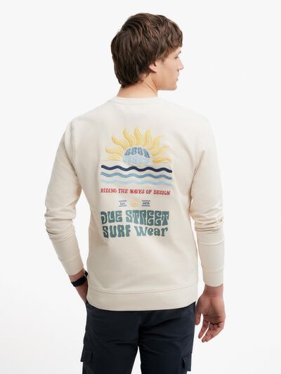 SUDADERA VIBES BEIGE