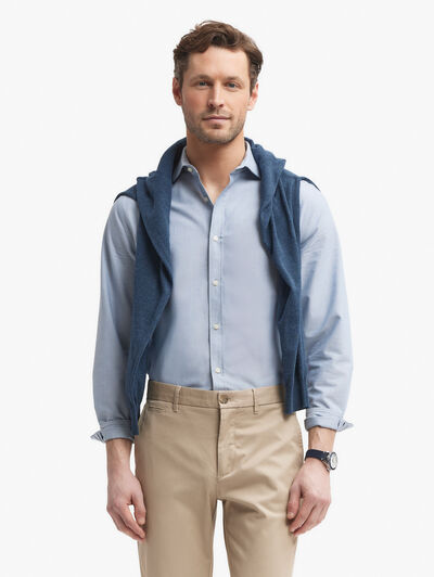 CAMISA PIN POINT AZUL