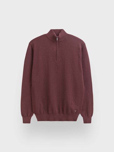 JERSEY CREMALLERA BURDEOS