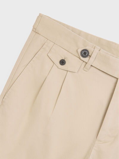 PANTALON CARROT BEIGE
