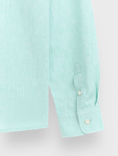 CAMISA LINO MAO KIDS VERDE