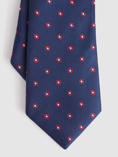 CORBATA JACQUARD MF AZUL MARINO