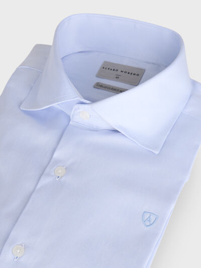 CAMISA ROMA TWILL CELESTE