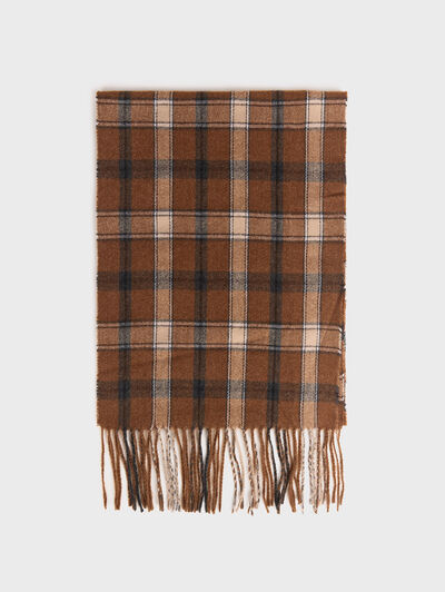 BUFANDA TARTAN CAMEL