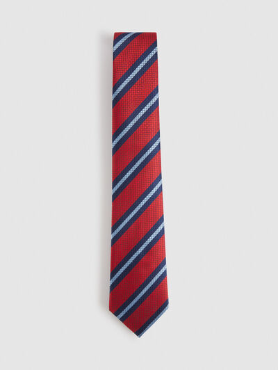 CORBATA JACQUARD MF ROJO