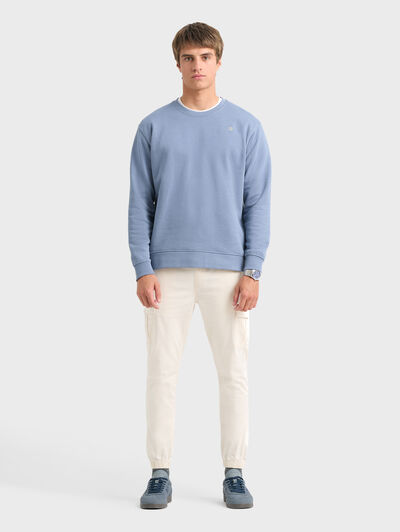 SUDADERA BASICA AZUL