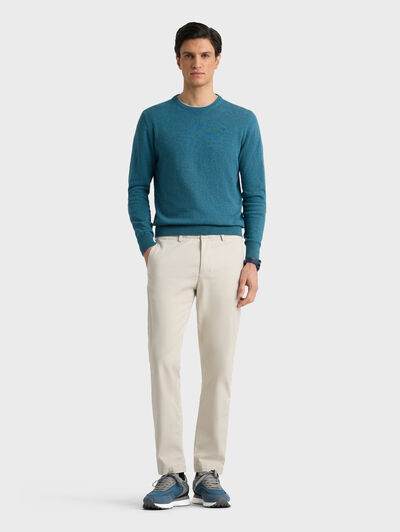 JERSEY ROUND NECK TRENDY AZUL