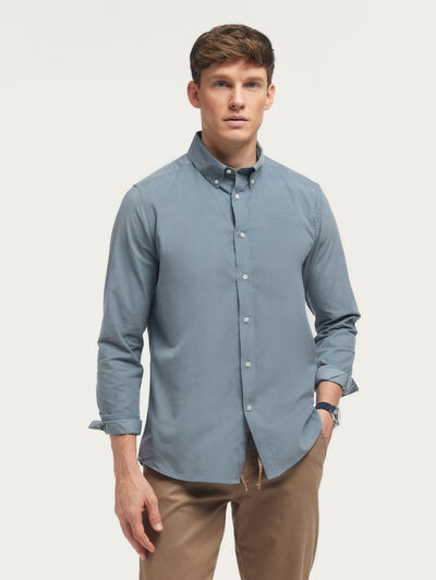 CAMISA MICROPANA B.DOWN AZUL