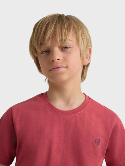 CAMISETA BASICA KIDS BURDEOS