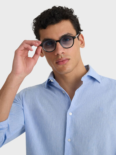 CAMISA LINO ALEX AZUL