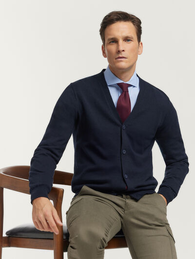 CARDIGAN TURNER AZUL MARINO