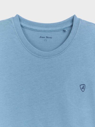 CAMISETA BASICA KIDS AZUL