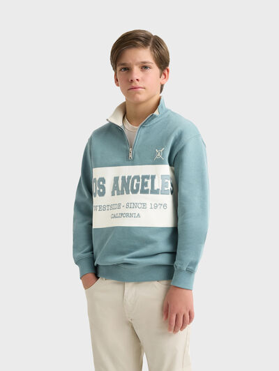 SUDADERA CALIFORNIA KIDS VERDE