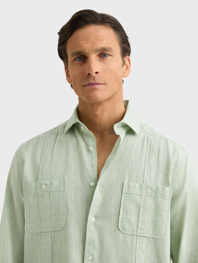 CUBANA LINO CHAMBRAY VERDE