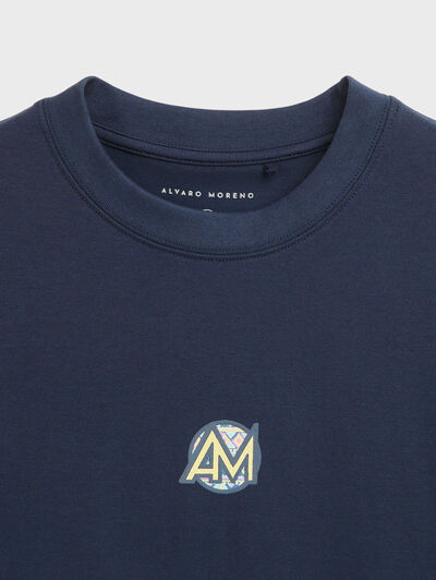 CAMISETA TRIBAL AZUL MARINO