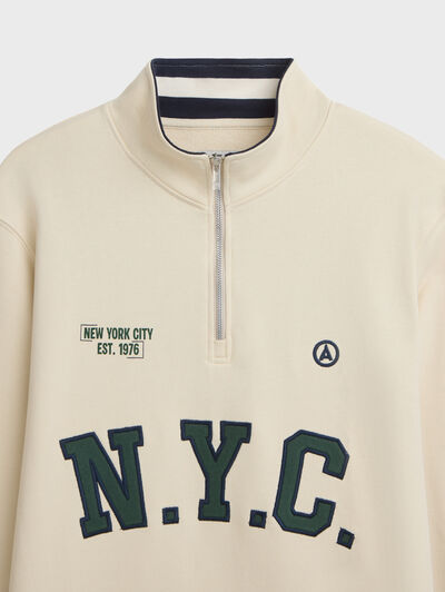 SUDADERA CITY CRUDO