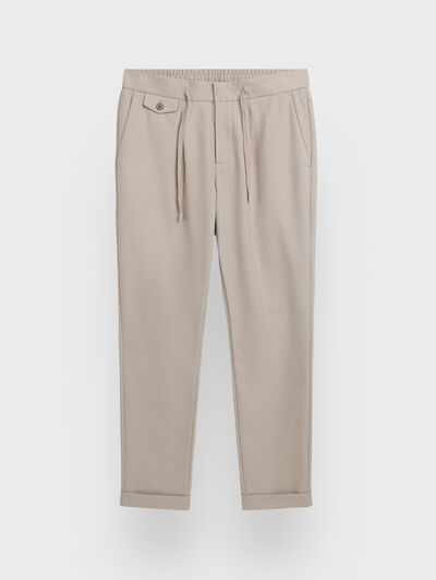 PANTALON FRANELA BEIGE