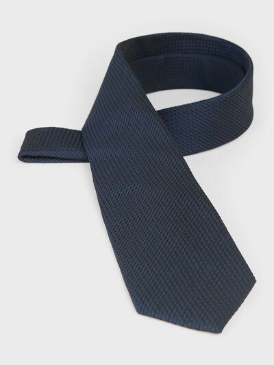 CORBATA GRENADINE AZUL MARINO