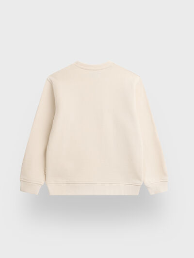 SUDADERA BASIC KIDS BEIGE
