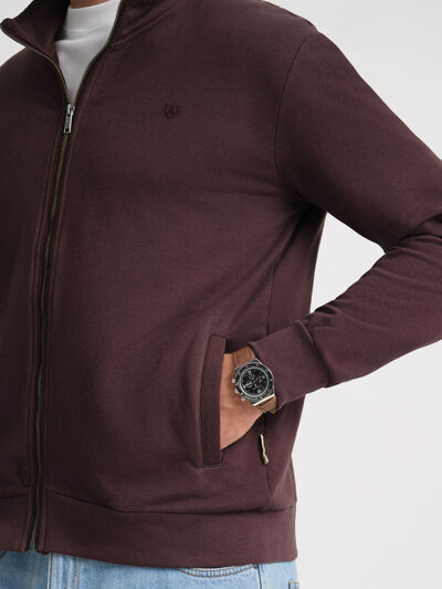SUDADERA CONTRAST BURDEOS